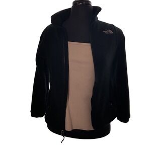 The‎ North Face Girls Fleece Jacket Black Full Zip Size M Medium